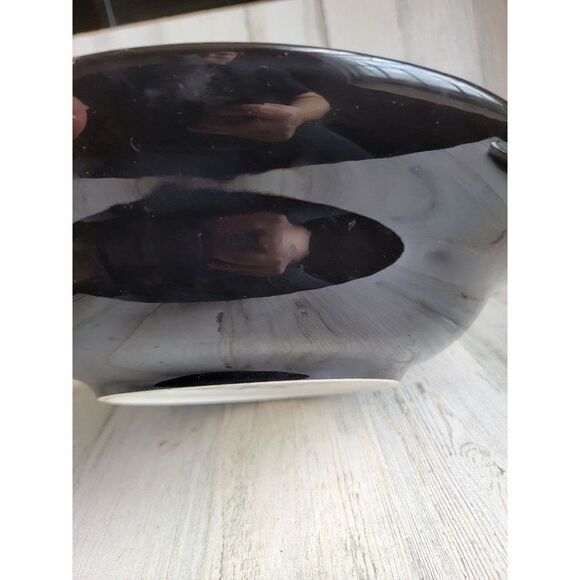 Laurie Gates snowman pumpkin 14" large serving plate dish Halloween‎ prop decor - Picture 7 of 13